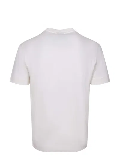 Emporio Armani T Shirt Made Of Cotton. In White