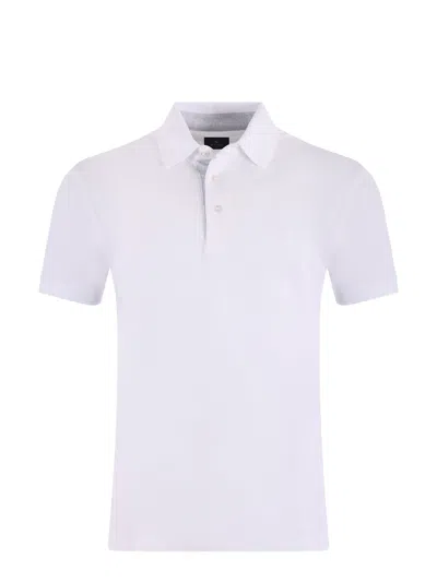 Etro Cotton Pique Polo Shirt In White