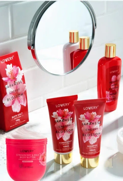 Lovery 26-piece Bath & Body Cherry Blossom Spa Set