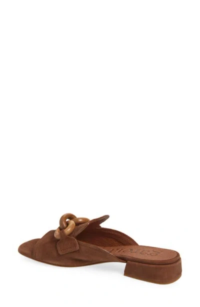 Pedro Garcia Enna Slide Sandal In Brown