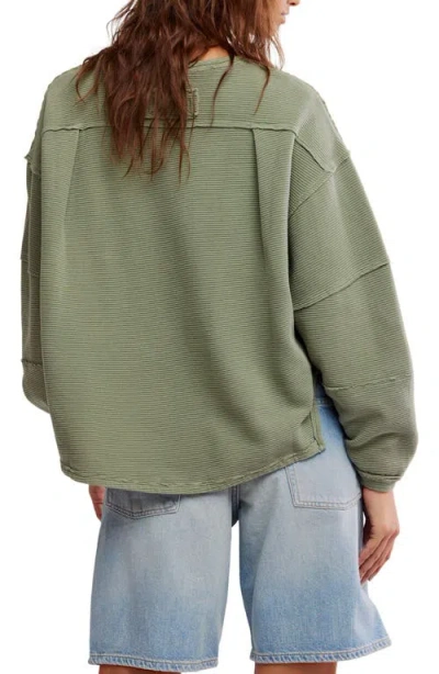 Free People Total Eclipse Oversize T-shirt In Green