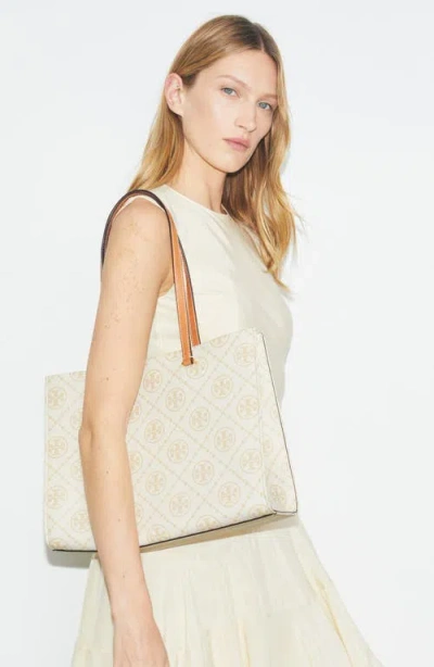 Tory Burch T Monogram Debossed Pebble Leather Tote