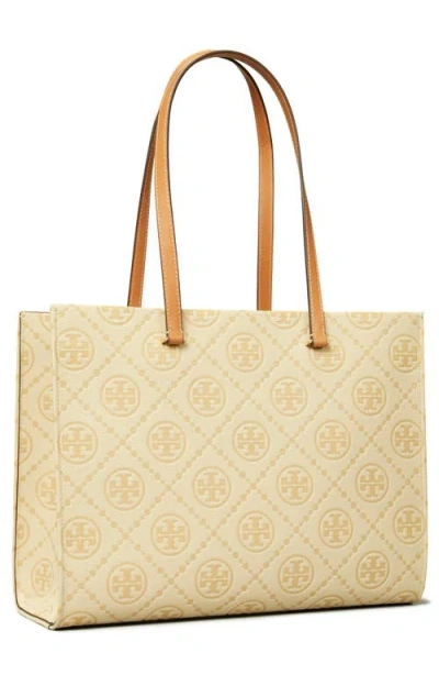 Tory Burch T Monogram Debossed Pebble Leather Tote