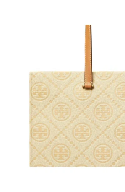 Tory Burch T Monogram Debossed Pebble Leather Tote