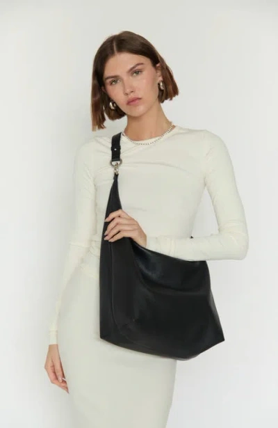 Hyer Goods Leather Convertible Hobo Ring Bag