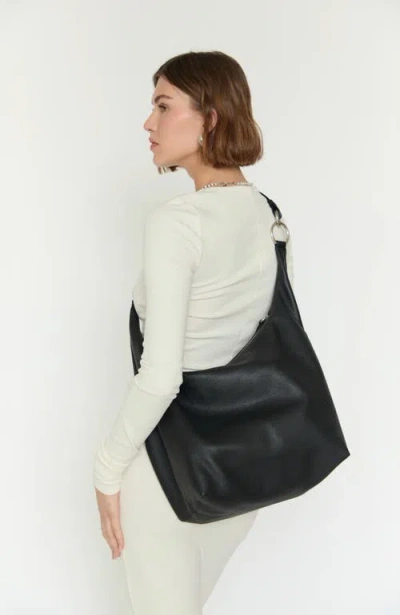 Hyer Goods Leather Convertible Hobo Ring Bag