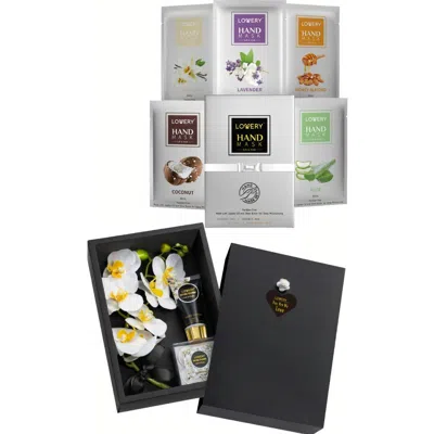 Lovery Hand Care Gift Set With Soap Petals, Bath Bombs, Hand Cream & Hand Mask Gloves