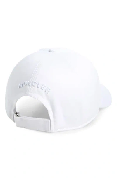 Moncler Mens Logo-patch Cotton Baseball Cap Natural In White