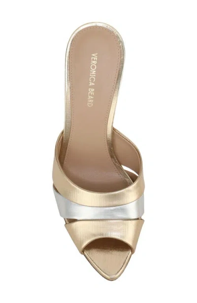 Veronica Beard Cassiel Pointed Toe Slide Sandal In Multi