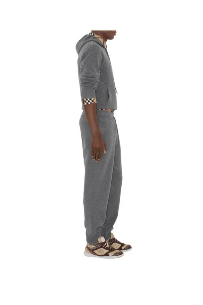 Burberry Cashmere Blend Jogging Pants In Gray