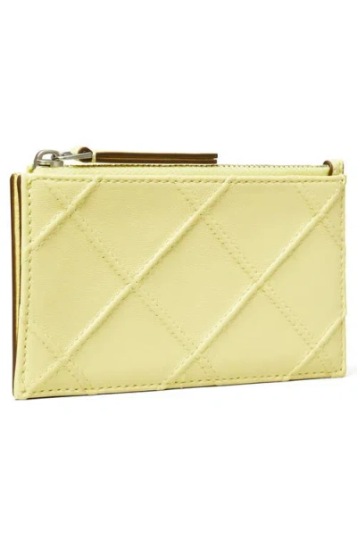 Tory Burch Fleming Quilted Zip Leather Card Case