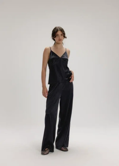 Alas V-neck Sleeveless Silk Blouse