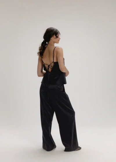 Alas V-neck Sleeveless Silk Blouse