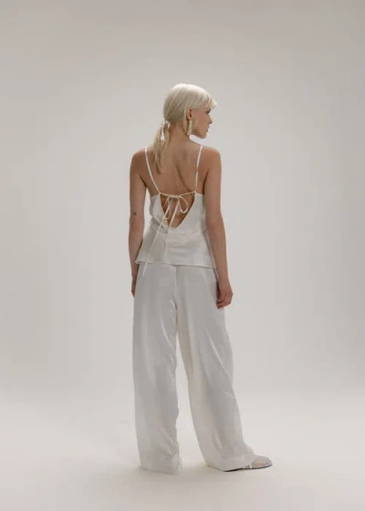 Alas V-neck Sleeveless Silk Blouse