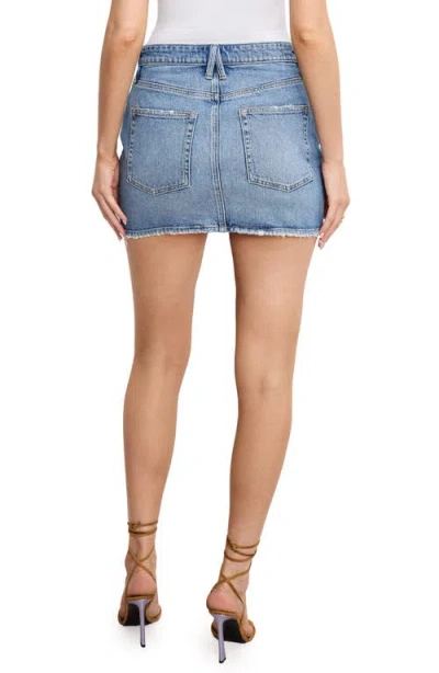 Good American Good 90s Miniskirt Indigo819 In Blue