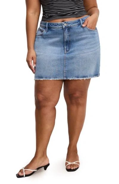 Good American Good 90s Miniskirt Indigo819 In Blue