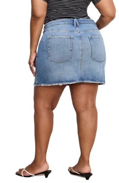 Good American Good 90s Miniskirt Indigo819 In Blue