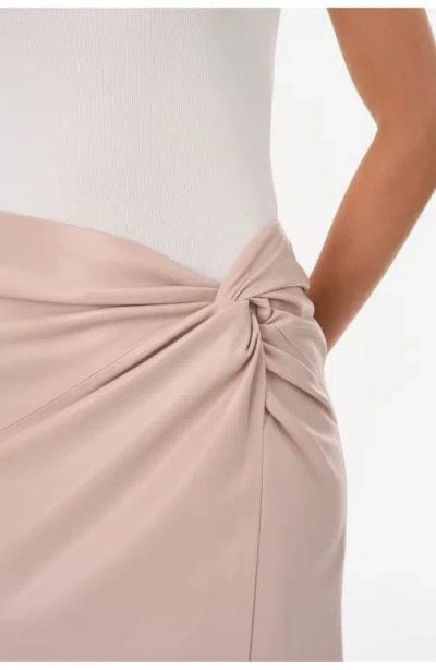 Lamarque Eileen | Faux Leather Maxi Skirt In Neutral