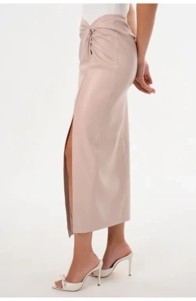 Lamarque Eileen | Faux Leather Maxi Skirt In Neutral