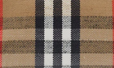 Burberry Highlands Coated Canvas Baguette Shoulder Bag