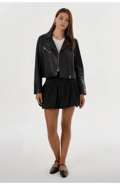 Lamarque Valeria | Leather Biker Jacket In Black