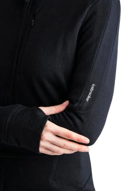 Icebreaker Merino 260 Quantum Zip Jacket In Black