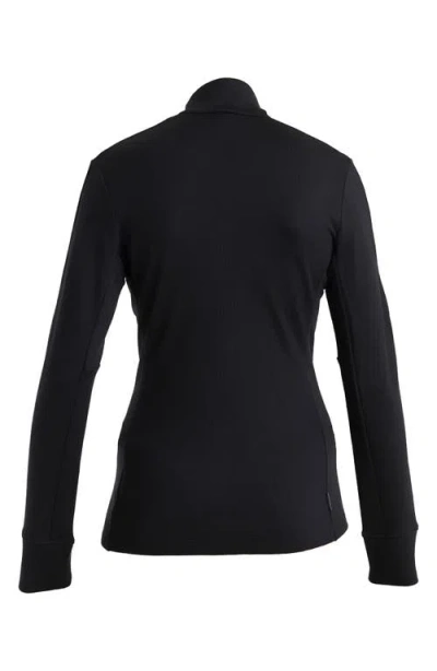 Icebreaker Merino 260 Quantum Zip Jacket In Black