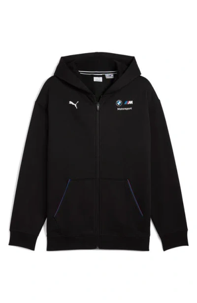 Puma X Bmw M Motorsport Graphic Zip-up Hoodie In Black