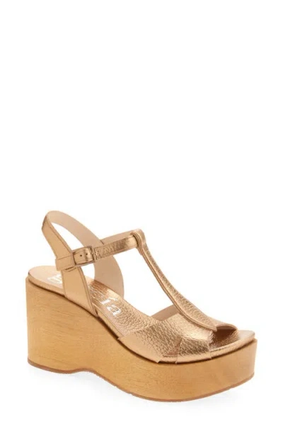 Pedro Garcia Domiel Platform Wedge Sandal In Brown