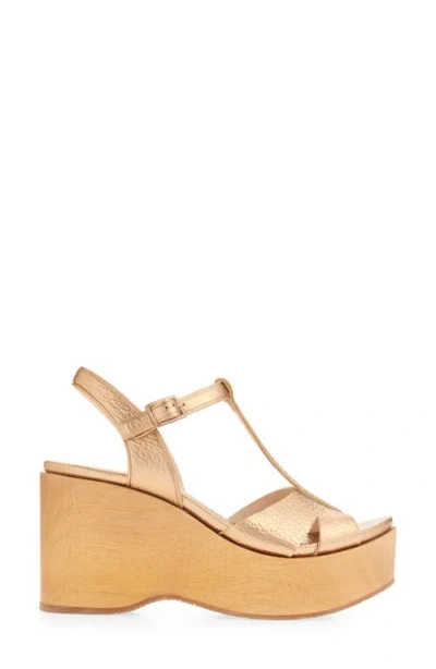 Pedro Garcia Domiel Platform Wedge Sandal In Brown
