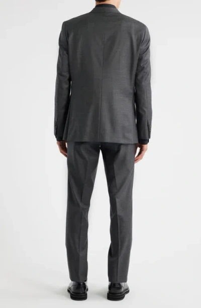 Jack Victor Stacie Trim Fit Solid Grey Wool Suit In Gray