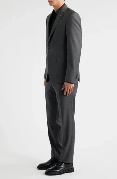 Jack Victor Stacie Trim Fit Solid Grey Wool Suit In Gray