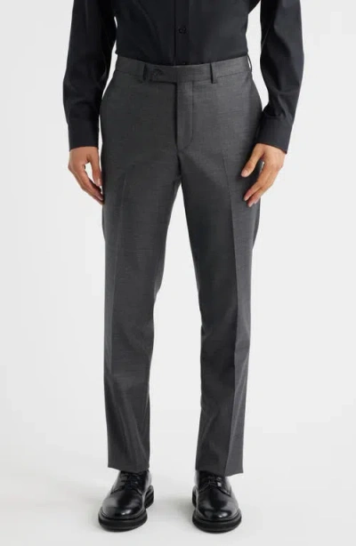 Jack Victor Stacie Trim Fit Solid Grey Wool Suit In Gray