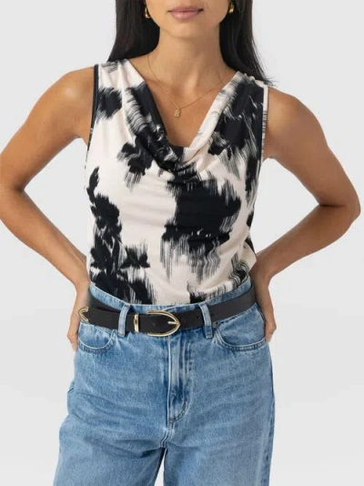 Saint + Sofia Cowl Neck Cami