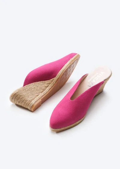 Viscata Truja Limited Edition Canvas Espadrille Mule Wedges