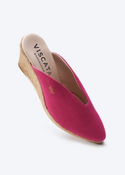 Viscata Truja Limited Edition Canvas Espadrille Mule Wedges