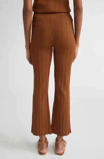 Veronica Beard Massaro Variegated Rib Crop Pants