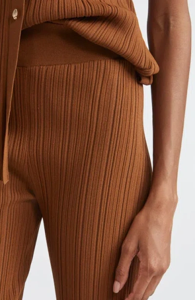 Veronica Beard Massaro Variegated Rib Crop Pants