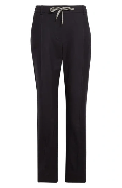 Eleventy Stretch Wool Flannel Narrow Leg Pants