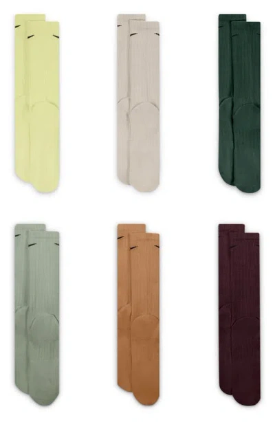 Nike 6-pack Dri-fit Everyday Plus Cushioned Crew Socks