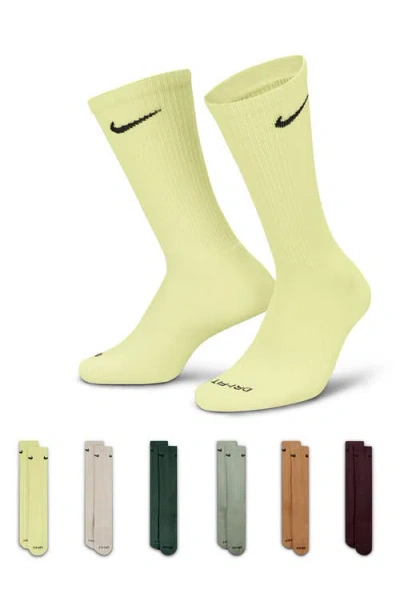 Nike 6-pack Dri-fit Everyday Plus Cushioned Crew Socks