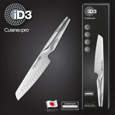 Cuisine::pro Id3 6" Santoku Knife In Metallic