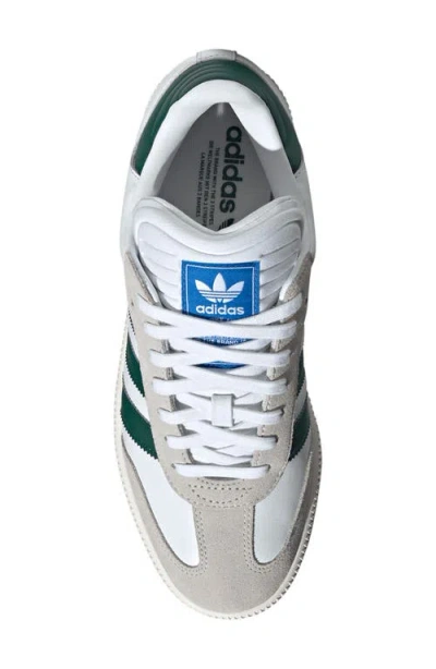 Adidas Originals Samba Xlg White/green Sneaker In Gray
