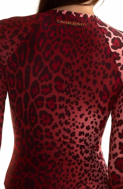 Cynthia Rowley Swell Surfsuit In Red