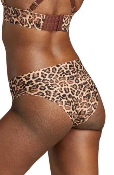 Siella No-show Bikini In Animal Print