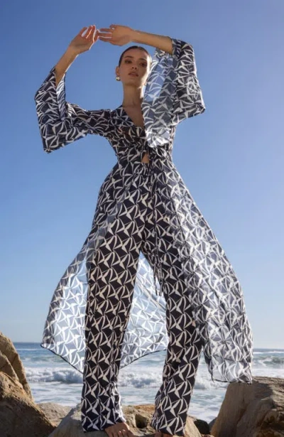 Diarrablu Sirene Kimono In Blue