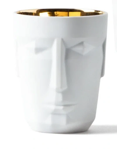 Sieger By Furstenberg Satin White Tumbler In White