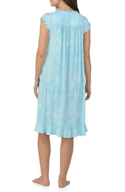 Eileen West Cap Sleeve Waltz Nightgown In Blue