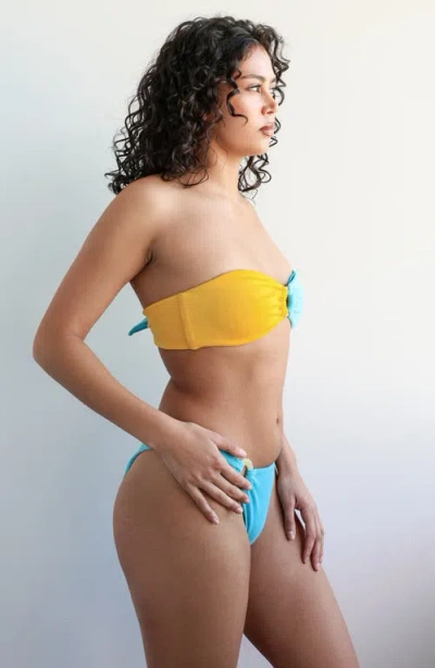 Dippin Daisys Lotus Bandeau Bikini Top In Multi