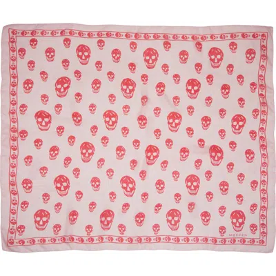 Alexander Mcqueen Mcqueen Skull Print Silk Scarf
